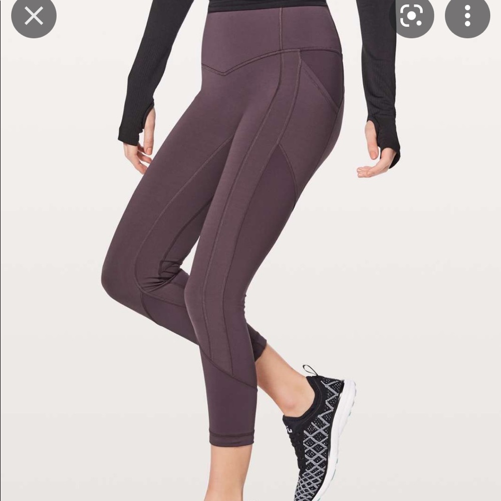 Lululemon all the right places crop 23” size 8